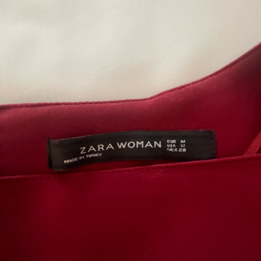 Zara burgundy blue glass dress - Picture 3 of 3